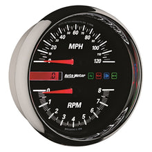 Load image into Gallery viewer, Autometer Pro-Cycle Gauge Tach/Speedo 4 1/2in 8K Rpm/120 Mph Black

