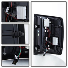Load image into Gallery viewer, Spyder 14-18 Chevy 1500 / 15-19 GMC 3500 Dually / Bar LED Tail Lights Blk Smke ALT-YD-CS14-LBLED-BSM

