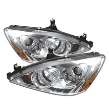 Load image into Gallery viewer, Spyder Honda Accord 03-07 Projector Headlights LED Halo Amber Reflctr LED Chrm PRO-YD-HA03-AM-C
