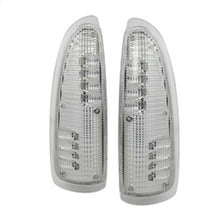 Load image into Gallery viewer, xTune Ford Superduty F250-F650 03-07 Amber LED Mirror Signal Lens - Clear ACC-LED-FDSD99-MR-C
