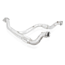 Load image into Gallery viewer, Stainless Works 2015-16 F150 2.7L Downpipe 3in High-Flow Cats Y-Pipe Factory Connection
