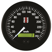 Load image into Gallery viewer, Autometer Stack 88mm 0-260 KM/H Electronic Speedometer - Black

