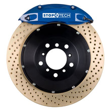Load image into Gallery viewer, StopTech 98-10 Volkswagen Beetle Front BBK ST-40 Caliper Blue / 2pc Zinc Drilled 328x28mm Rotor
