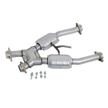 Load image into Gallery viewer, BBK 94-95 Mustang 5.0 Short Mid X Pipe With Catalytic Converters 2-1/2 For BBK Long Tube Headers
