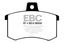 Load image into Gallery viewer, EBC 91-95 Alfa Romeo 164 2.0 Turbo Ultimax2 Rear Brake Pads
