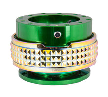 Load image into Gallery viewer, NRG Quick Release Kit - Pyramid Edition - Green Body / Neochrome Pyramid Ring
