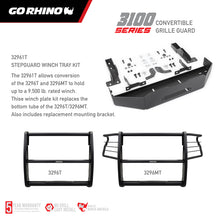 Load image into Gallery viewer, Go Rhino 18-20 Ford F-150 (Excl. APA/ACC Models) 3100 Series StepGuard Center Grille ONLY - Tex. Blk
