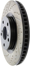 Load image into Gallery viewer, StopTech 07-09 Lexus ES 250/ES 300/ ES330/ES350 SportStop Slotted &amp; Drilled Right Front Rotor
