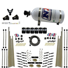 Load image into Gallery viewer, Nitrous Express 8 Cyl Dry Direct Port Three Stage 6 Solenoids Nitrous Kit (200-600HP) w/10lb Bottle
