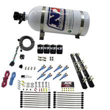 Load image into Gallery viewer, Nitrous Express 8 Cyl Soft Line Shark Rail Nitrous Kit w/10lb Bottle
