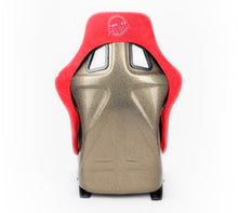 Load image into Gallery viewer, NRG FRP Bucket Seat ULTRA Edition - Large (Red Alcantara/Gold Glitter Back)
