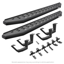 Load image into Gallery viewer, Go Rhino 2022 Toyota Tundra CrwMx Kit w/RB20 Running Board + Brkts + 4 RB20 Drop Steps - Bedlnr Coat
