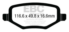 Load image into Gallery viewer, EBC 12+ Chrysler Town &amp; Country 3.6 Yellowstuff Rear Brake Pads
