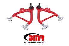 Load image into Gallery viewer, BMR 79-93 Fox Mustang Lower A-Arms (Coilover Only) w/ Adj. Rod End and Tall Ball Joint - Red
