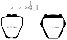 Load image into Gallery viewer, EBC 00-03 Audi A8 Quattro 4.2 (8 Pad Set) Yellowstuff Front Brake Pads
