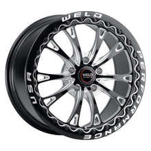 Load image into Gallery viewer, Weld S908 18X10 Belmont Drag Beadlock 5X115 ET30 BS6.70 Gloss Black MIL Dia 78.1
