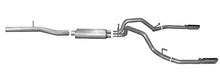Load image into Gallery viewer, Gibson 14-18 GMC Sierra 1500 Base 5.3L 3in/2.25in Cat-Back Dual Split Exhaust - Stainless
