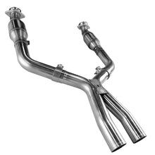 Load image into Gallery viewer, Kooks 05-10 Ford Mustang GT 4.6L 3V Auto/Manual 3in x 2 1/2in OEM Exhaust GREEN Cat X Pipe
