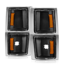 Load image into Gallery viewer, ANZO 1994-1998 Chevrolet Blazer Corner Lights Black Housing Clear Lens w/ Amber Reflector
