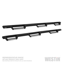 Load image into Gallery viewer, Westin 19-22 RAM 1500 Quad Cab 6.5ft Bed HDX Stainless Drop W2W Nerf Step Bars - Tex. Blk
