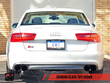 Load image into Gallery viewer, AWE Tuning Audi C7 / C7.5 S6 4.0T Touring Edition Exhaust - Diamond Black Tips
