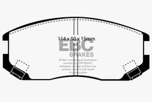 Load image into Gallery viewer, EBC 91-94 Dodge Colt 1.5 Greenstuff Front Brake Pads
