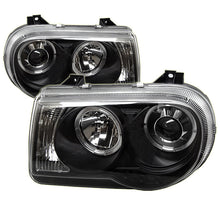 Load image into Gallery viewer, Spyder Chrysler 300C 05-10 Projector Headlights LED Halo LED Blk (Not Included) PRO-YD-C300C-HL-BK
