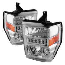 Load image into Gallery viewer, Xtune Ford F250/350/450 Super Duty 08-10 Projector Headlights LED Halo Chrome PRO-JH-FS08-LED-C
