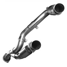 Load image into Gallery viewer, Kooks 07-08 GM 1500 3in x OEM Out GREEN Cat SS Y Pipe Kooks HDR Req
