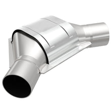 Load image into Gallery viewer, MagnaFlow Conv Univ 2.25inch Angled Inlet/Outlet
