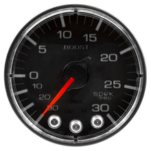 Load image into Gallery viewer, Autometer Spek-Pro 52.4mm 30inHG-30PSI Digital Stepper Motor Vac/Boost Gauge
