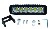 Load image into Gallery viewer, Hella Value Fit Mini 6in LED Light Bar - Flood Beam Pedestal
