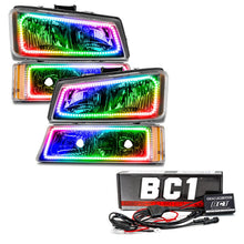 Load image into Gallery viewer, Oracle 03-06 Chevy Silverado Pre-Assembled Headlights w/Parking Lights- ColorSHIFT w/ BC1 Controller
