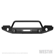 Load image into Gallery viewer, Westin 07-18 Jeep Wrangler JK WJ2 Full Width Front Bumper w/Bull Bar Textured Black
