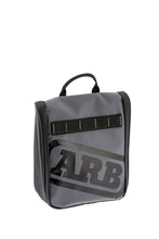 Load image into Gallery viewer, ARB Toiletries Bag Charcoal Finish w/ Red Highlights PVC Outer Shell Mesh Pockets Mirror
