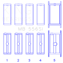 Load image into Gallery viewer, King Chevrolet 396/400/427/502 (Undersize 0.10in) SI-Series Main Bearing Set
