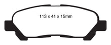 Load image into Gallery viewer, EBC 09-13 Toyota Highlander 2.7 2WD/4WD Greenstuff Rear Brake Pads
