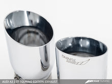 Load image into Gallery viewer, AWE Tuning Audi 8V A3 Touring Edition Exhaust - Dual Outlet Chrome Silver 90 mm Tips
