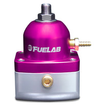 Load image into Gallery viewer, Fuelab 515 EFI Adjustable FPR 90-125 PSI (2) -10AN In (1) -6AN Return - Purple
