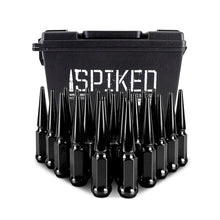 Load image into Gallery viewer, Mishimoto Mishimoto Steel Spiked Lug Nuts M12 x 1.5 24pc Set Black

