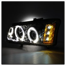 Load image into Gallery viewer, Spyder Chevy Silverado 1500 03-06 Projector Headlights LED Halo LED Ambr Reflctr Ch PRO-YD-CS03-AM-C
