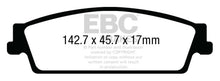 Load image into Gallery viewer, EBC 15+ Cadillac Escalade 6.2 2WD Greenstuff Rear Brake Pads
