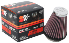 Load image into Gallery viewer, K&amp;N Universal Clamp-On Air Filter 2-1/8in Flange 3-1/2in Base 2in Top 4in Height
