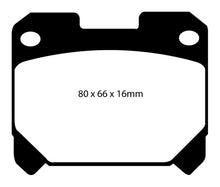 Load image into Gallery viewer, EBC 93-98 Toyota Supra 3.0 Twin Turbo Yellowstuff Rear Brake Pads
