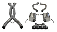 Load image into Gallery viewer, Corsa 15-19 Chevy Corvette Z06 3in Cat Back Exhaust, Black Pro-Series Quad 4.5in Tip (Xtreme)
