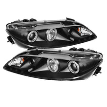 Load image into Gallery viewer, Spyder Mazda 6 03-05 With Fog Lights Projector Headlights LED Halo DRL Blk PRO-YD-M603-FOG-DRL-BK
