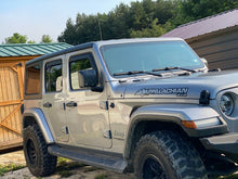Load image into Gallery viewer, EGR 2018 Jeep Wrangler JL SlimLine In-Channel WindowVisors Set of 4 - Matte Black
