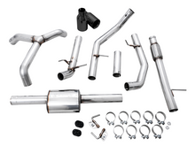 Load image into Gallery viewer, AWE Tuning 4th Gen GM 1500 5.3L 0FG Catback Split Rear Exit (Flat Bumper) - Dual Diamond Tips
