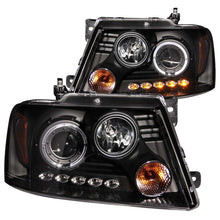 Load image into Gallery viewer, ANZO 2004-2008 Ford F-150 Projector Headlights w/ Halo and LED Black
