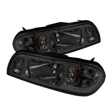 Load image into Gallery viewer, Spyder Ford Mustang 87-93 1PC LED (Replaceable LEDs)Crystal Headlights Black HD-YD-FM87-1PC-LED-SM
